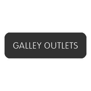 Blue SeaLarge Format Label - "Galley Outlets" [8063-0224]
