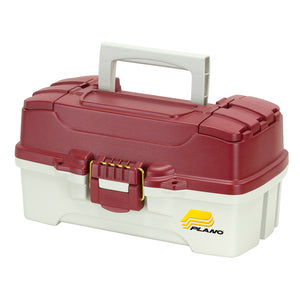 Plano 1-Tray Tackle Box w-Dual Top Access - Red Metallic-Off White [620106] - Plano