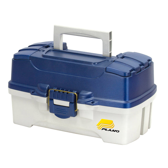 Plano 2-Tray Tackle Box w-Dual Top Access - Blue Metallic-Off White [620206] - Plano