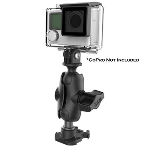 RAM Mount RAM 1" Ball Adapter for GoPro Bases with Short Arm and Action Camera Adapter [RAP-B-GOP2-A-GOP1U] - RAM Mounting Systems