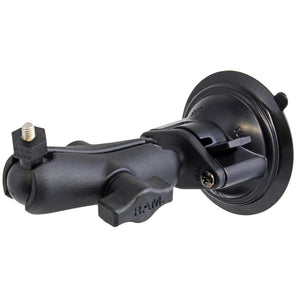 RAM Mount Suction Cup Mount w-1" Ball, including M6 X 30 SS HEX Head Bolt, f-Raymarine Dragonfly-4-5  WiFish Devices [RAM-B-224-1-379-M616U] - RAM Mounting Systems