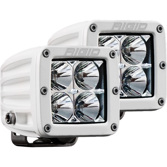 RIGID Industries D-Series PRO Hybrid-Flood LED - Pair - White [602113] - RIGID Industries