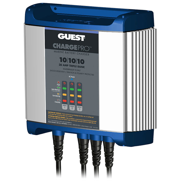 Guest On-Board Battery Charger 30A / 12V - 3 Bank - 120V Input [2731A]