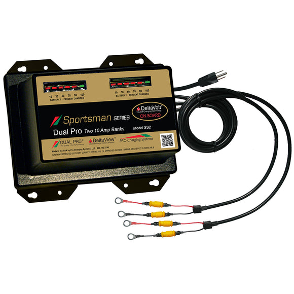 Dual Pro Sportsman Series Battery Charger - 20A - 2-10A-Banks - 12V-24V [SS2] - Dual Pro