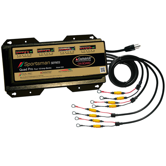 Dual Pro Sportsman Series Battery Charger - 40A - 4-10A-Banks - 12V-48V [SS4] - Dual Pro
