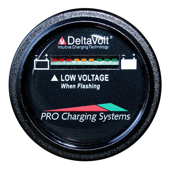 Dual Pro Battery Fuel Gauge - DeltaView Link Compatible - 12V System (1-12V Battery, 2-6V Batteries) [BFGWOV12V] - Dual Pro
