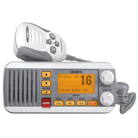 Uniden UM435 Fixed Mount VHF Radio - White [UM435] - Uniden
