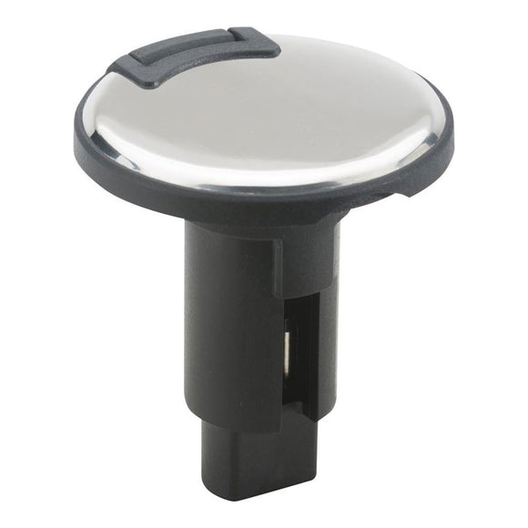 Attwood LightArmor Plug-In Base - 2 Pin - Stainless Steel - Round [910R2PSB-7] - Attwood Marine