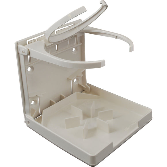 Attwood Fold-Up Drink Holder - Dual Ring - White [2449-7] - Attwood Marine