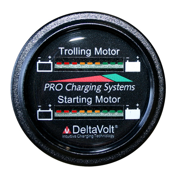 Dual Pro Battery Fuel Gauge - Marine Dual Read Battery Monitor - 12V System - 15 Battery Cable [BFGWOM1512V-12V] - Dual Pro