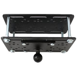 RAM Mount Forklift Overhead Guard Plate w- C Size 1.5" Ball [RAM-335-246] - RAM Mounting Systems