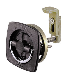 Perko Flush Latch - Non-Locking - 2.5" x 2.5" w-Offset Adjustable Cam Bar [0932DP2BLK] - Perko