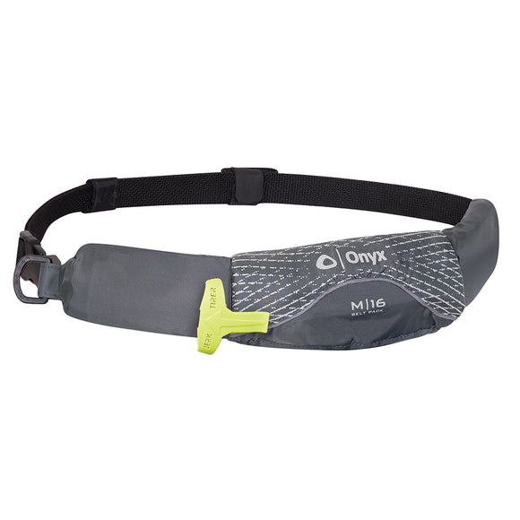 Onyx M-16 Manual Inflatable Belt Pack (PFD) - Grey [130900-701-004-19] - Onyx Outdoor