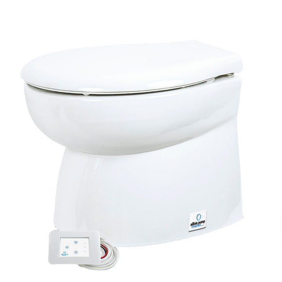 Albin Group Marine Toilet Silent Premium Low - 12V [07-04-016]