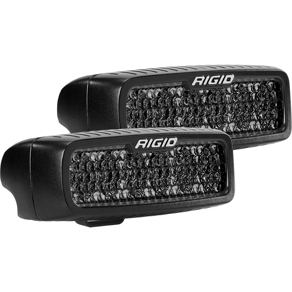 RIGID Industries SR-Q Series PRO Spot Diffused Midnight Surface Mount - Pair [905513BLK] - RIGID Industries