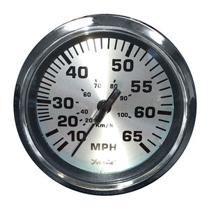 Faria 4" Speedometer (65 MPH) Pitot - Spun Silver [36010] - Faria Beede Instruments