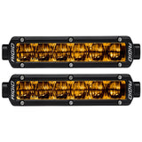 RIGID Industries 6" SR-Series SAE Compliant Fog Light - Black w-Yellow Light [906704] - RIGID Industries