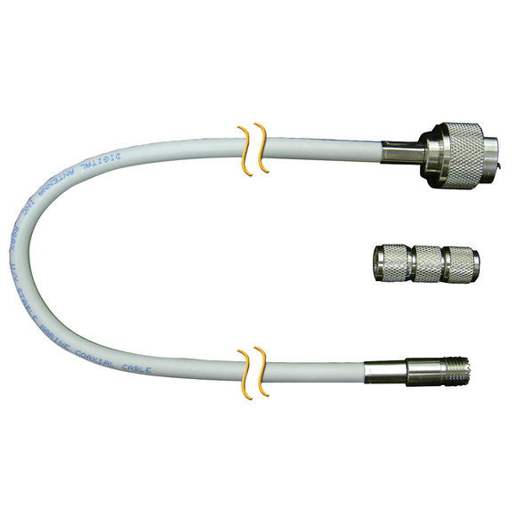 Digital Antenna RG-8X Cable w/N Male, Mini-UHF Female - 20 [C998-20]