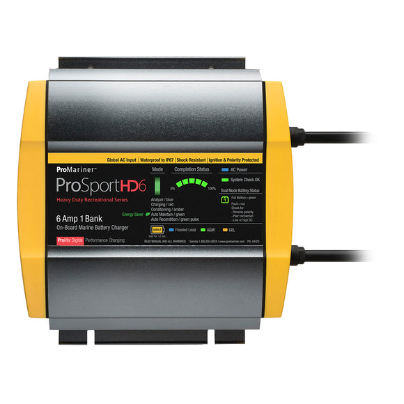 ProMariner ProSportHD 6 Global Gen 4 - 6 Amp - 1 Bank Battery Charger [44023] - ProMariner