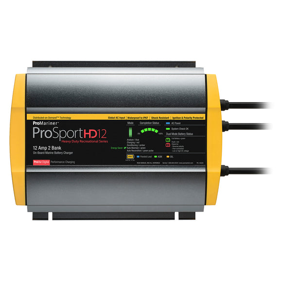 ProMariner ProSportHD 12 Global Gen 4 - 12 Amp - 2 Bank Battery Charger [44026] - ProMariner