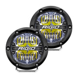 RIGID Industries 360-Series 4" LED Off-Road Fog Light Drive Beam w-White Backlight - Black Housing [36117] - RIGID Industries