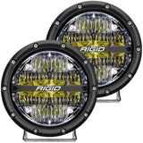 RIGID Industries 360-Series 6" LED Off-Road Fog Light Drive Beam w-White Backlight - Black Housing [36204] - RIGID Industries