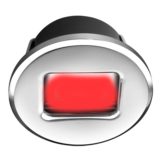 i2Systems Ember E1150Z Snap-In - Polished Chrome - Round - Red Light [E1150Z-11H]
