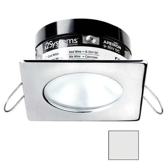 i2Systems Apeiron A503 3W Spring Mount Light - Square/Round - Cool White - Polished Chrome Finish [A503-12AAG]
