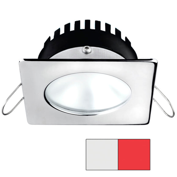 i2Systems Apeiron A506 6W Spring Mount Light - Square/Round - Cool White  Red - Polished Chrome Finish [A506-12AAG-H]