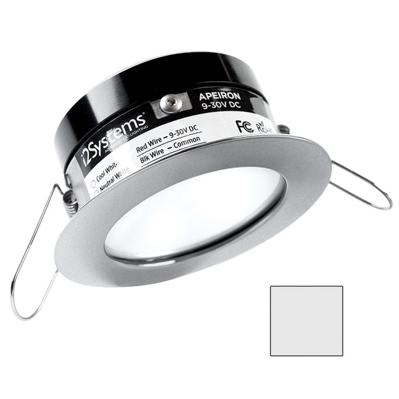 i2Systems Apeiron PRO A503 - 3W Spring Mount Light - Round - Cool White - Brushed Nickel Finish [A503-41AAG]
