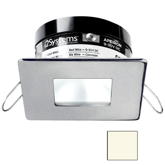 i2Systems Apeiron PRO A503 - 3W Spring Mount Light - Square/Square - Neutral White - Brushed Nickel Finish [A503-44BBD]