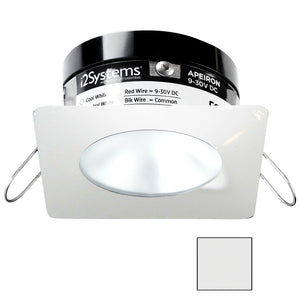 i2Systems Apeiron PRO A503 - 3W Spring Mount Light - Square/Round - Cool White - White Finish [A503-32AAG]