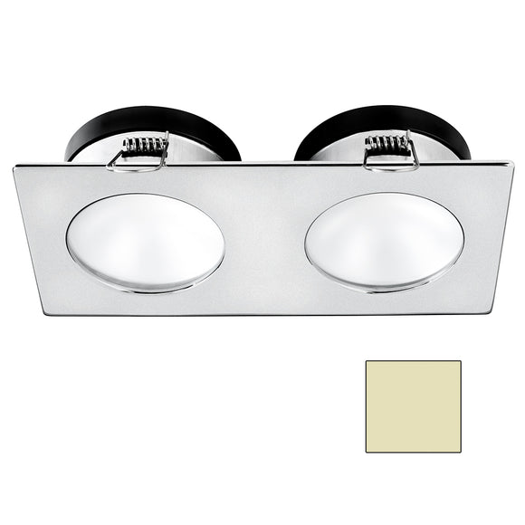 i2Systems Apeiron A1110Z - 4.5W Spring Mount Light - Double Round - Warm White - Brushed Nickel Finish [A1110Z-45CAB]