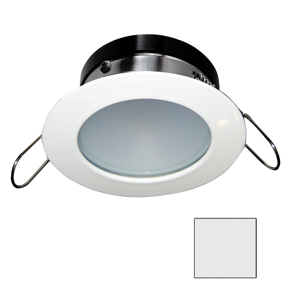 i2Systems Apeiron A1110Z - 4.5W Spring Mount Light - Round - Cool White - White Finish [A1110Z-31AAH]