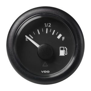 Veratron 52MM (2-1/16") ViewLine Fuel Level Gauge Empty-Full - 90-4 OHM - Black Dial  Round Bezel [A2C59514088]