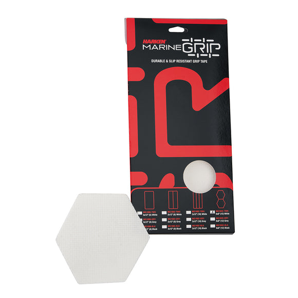 Harken Marine Grip Tape - Honeycomb - Translucent White - 12 Pieces [MG10HC-TWH]