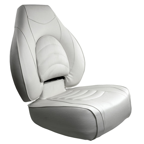 Springfield Fish Pro High Back Folding Seat - White [1041606-1]