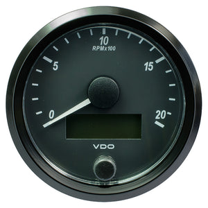 VDO SingleViu 80mm (3-1/8") Tachometer - 2000 RPM [A2C3832960030]