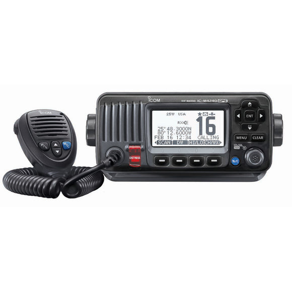 Icom M424G Fixed Mount VHF w/Built-In GPS - Black [M424G 41]