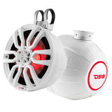 DS18 HYDRO 8" Compact Wakeboard Pod Tower w/RGB Light - 375W - White  [NXL-PS8W]