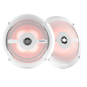DS18 HYDRO 6.5" 2-Way Marine Slim Speakers w/RGB LED Lighting 100W - White [NXL-6SL/WH]