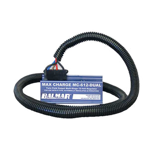 Balmar Dual MC612 Multi-Stage 12V Regulator w/Harness [MC-612-DUAL-H]