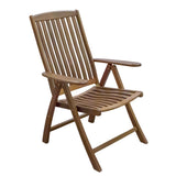 Whitecap Reclining Arm Chair - Teak [WT60071]