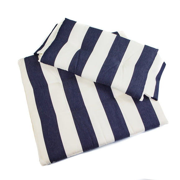 Whitecap Directors Chair II Replacement Seat Cushion Set - Navy  White Stripes [87240]