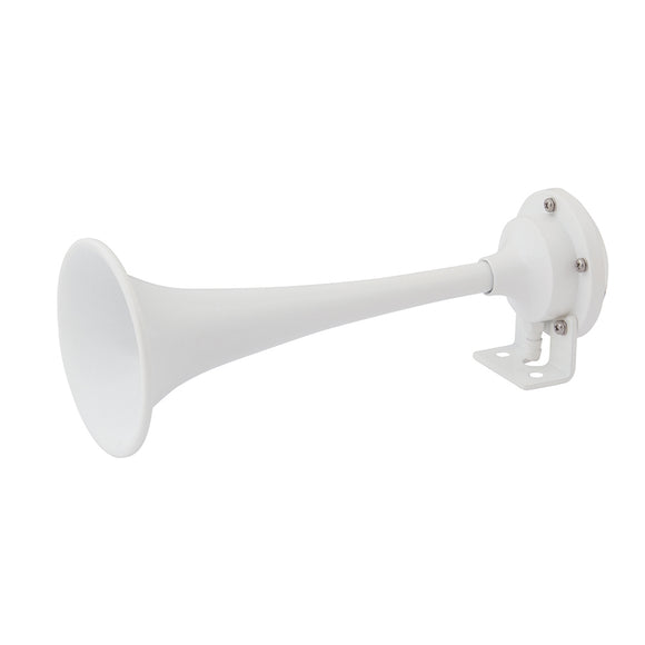 Marinco White Epoxy Coated Single Trumpet Mini Air Horn [10104]