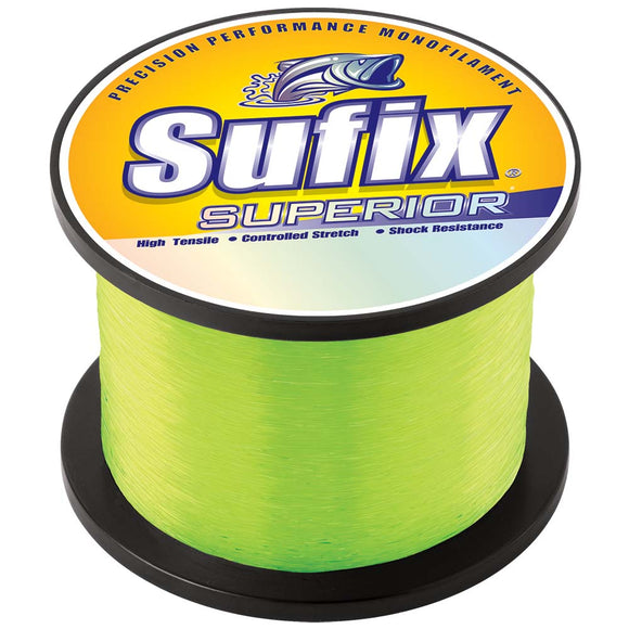 Sufix Superior Hi-Vis Yellow Monofilament - 100lb - 2405 yds [650-300]