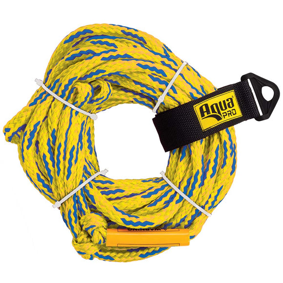 Aqua Leisure 4-Person Floating Tow Rope - 4,100lb Tensile - Yellow [APA20452]