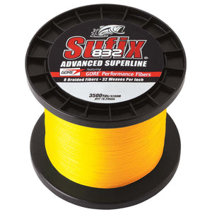 Sufix 832 Advanced Superline Braid - 10lb - Hi-Vis Yellow - 3500 yds [660-410Y]
