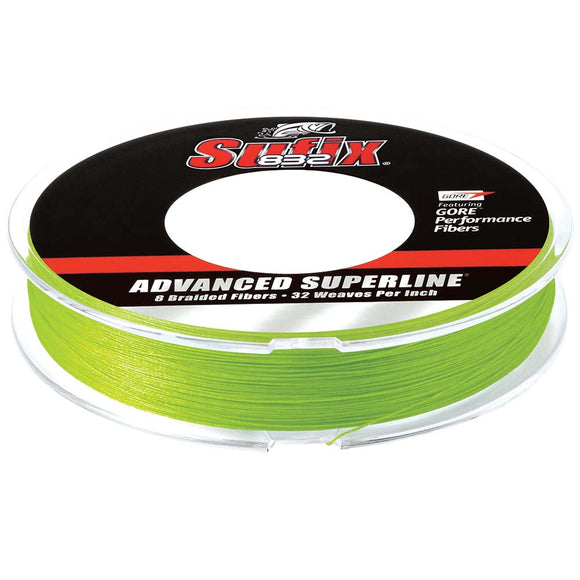 Sufix 832 Advanced Superline Braid - 20lb - Neon Lime - 300 yds [660-120L]