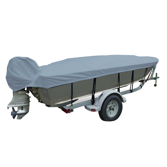 Carver Sun-DURA Extra Wide Series Styled-to-Fit Boat Cover f/21.5 V-Hull Fishing Boats - Grey [71121EXS-11]